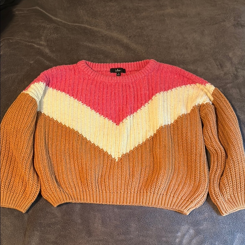 Lulus tri color Sweater